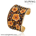 Bangle-218 Saudi-Arabien Gold Armreif Design hohe Qualität gravieren Blume pave Strass Armreifen